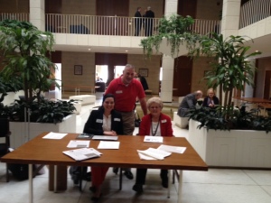 Kay Castillo, NASW-NC, Alan Winstead, Meals on Wheels of Wake County, and Mary Bethel from AARP